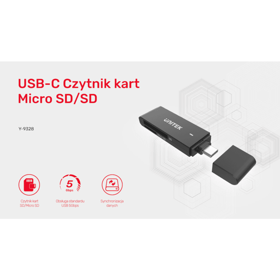 Unitek Y9328 Usb 3.0 C To Mmc Card Reader