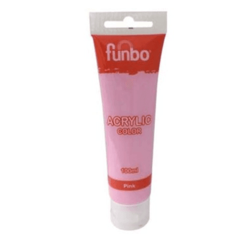 Funbo Acrylic colour pink  100 ml 