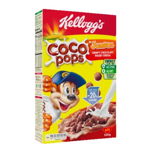 Kelloggs Coco Pops 20% Low Sugr Jumbos 330g