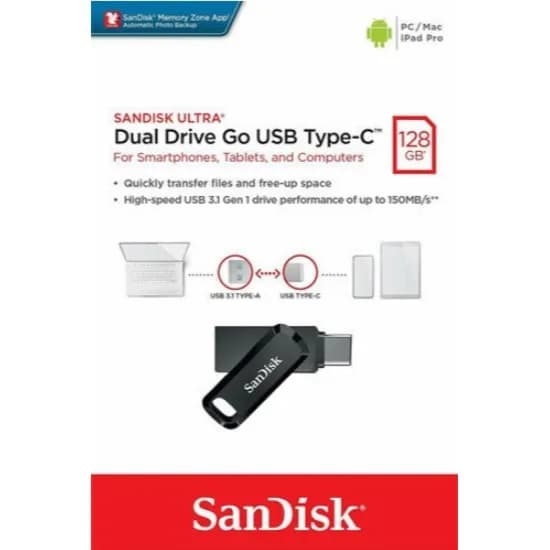 Sandisk Ultra Otg 64Gb Type-C Go Usb Flash Drive