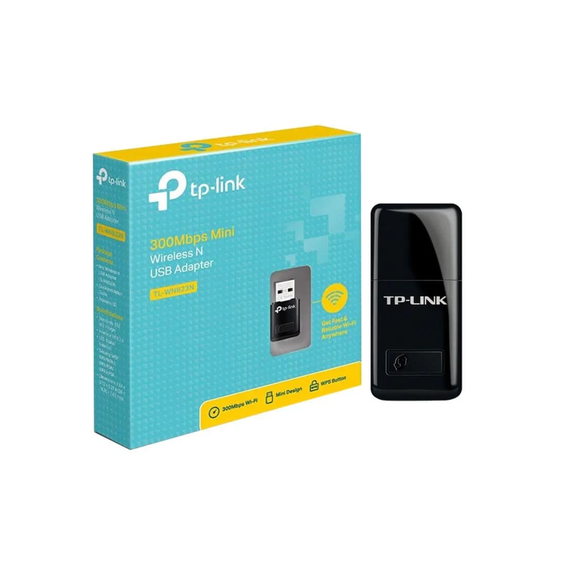 TP-Link 300Mbps Mini Wireless N USB Adapter TL-WN823N