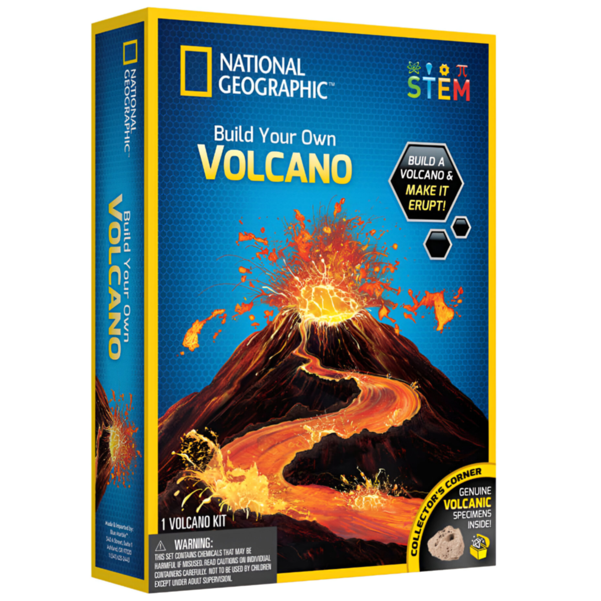 National Geographic Build your Own Volcano Science Kit For Kids-STEM Project Toy (SMEQ03)