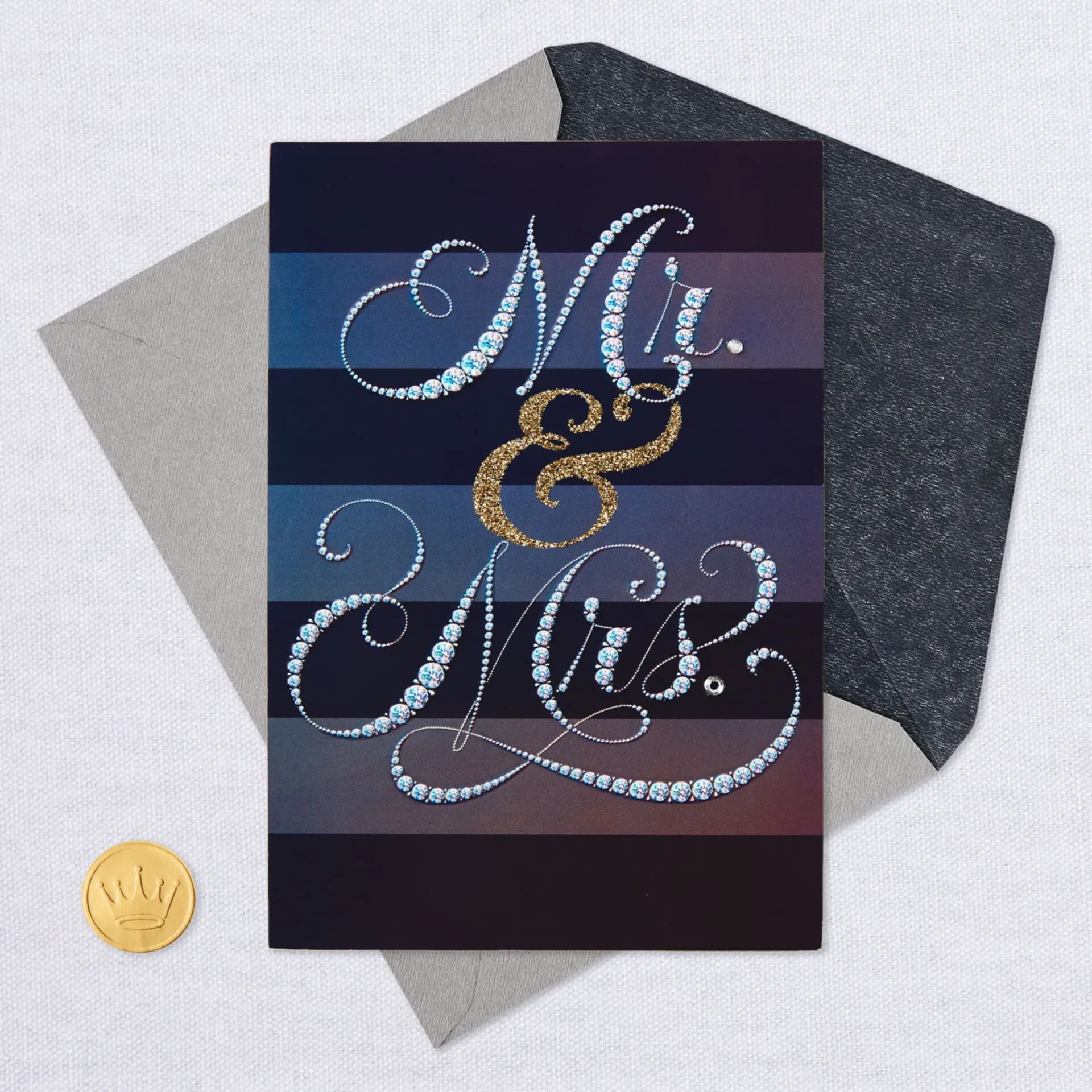 Sweet and True Mr. & Mrs. Wedding Card