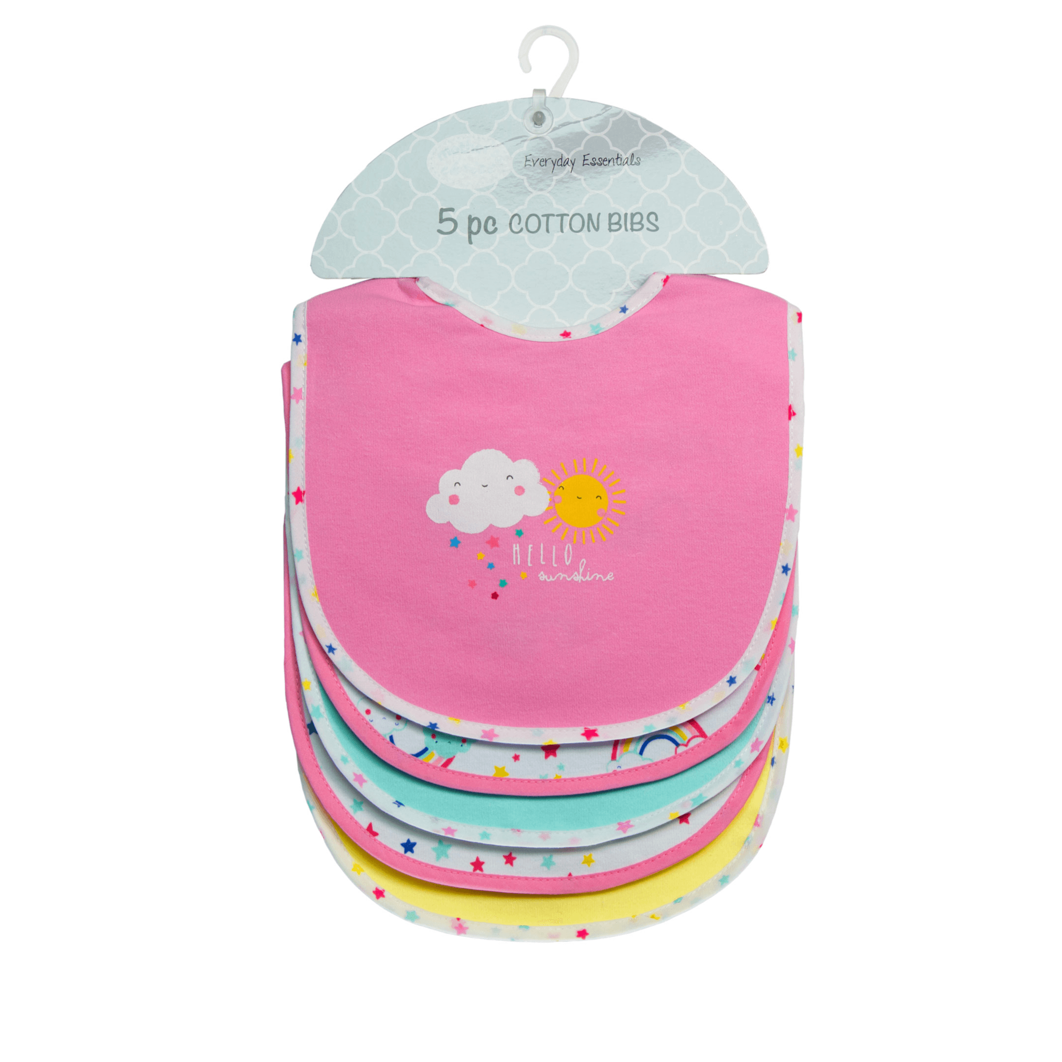 Mother'S Choice-Baby 5 Pack Bibs Girl (Buy 1 Get 1 Free)