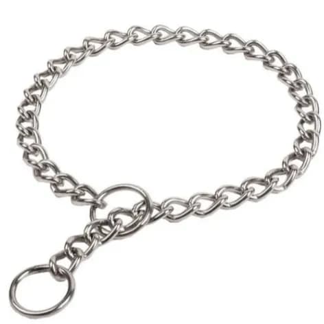 Training Chain Collar Silver M