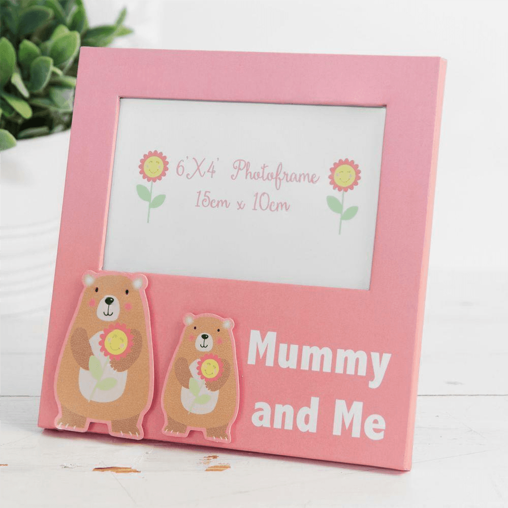 Mummy And Me Bear 6 x 4" Photo Frame Pink Mother's Day Gift