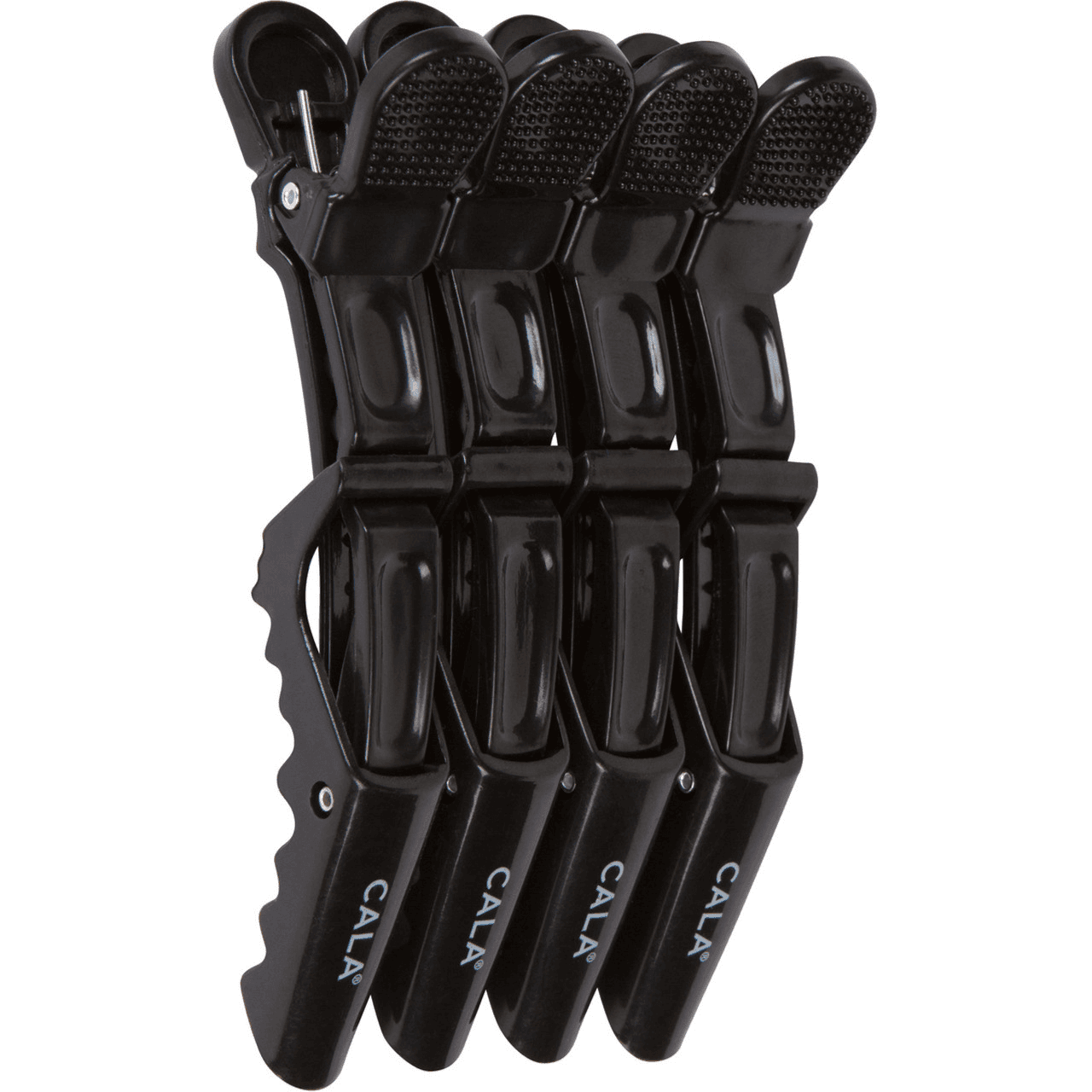 Cala Croc Hair Clips  Black Code:66223   4 Piece