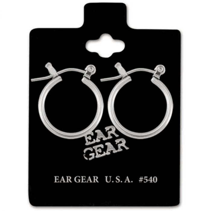 Ear Gear 540 Earrings 12mm Clicker hoop Stainless steel