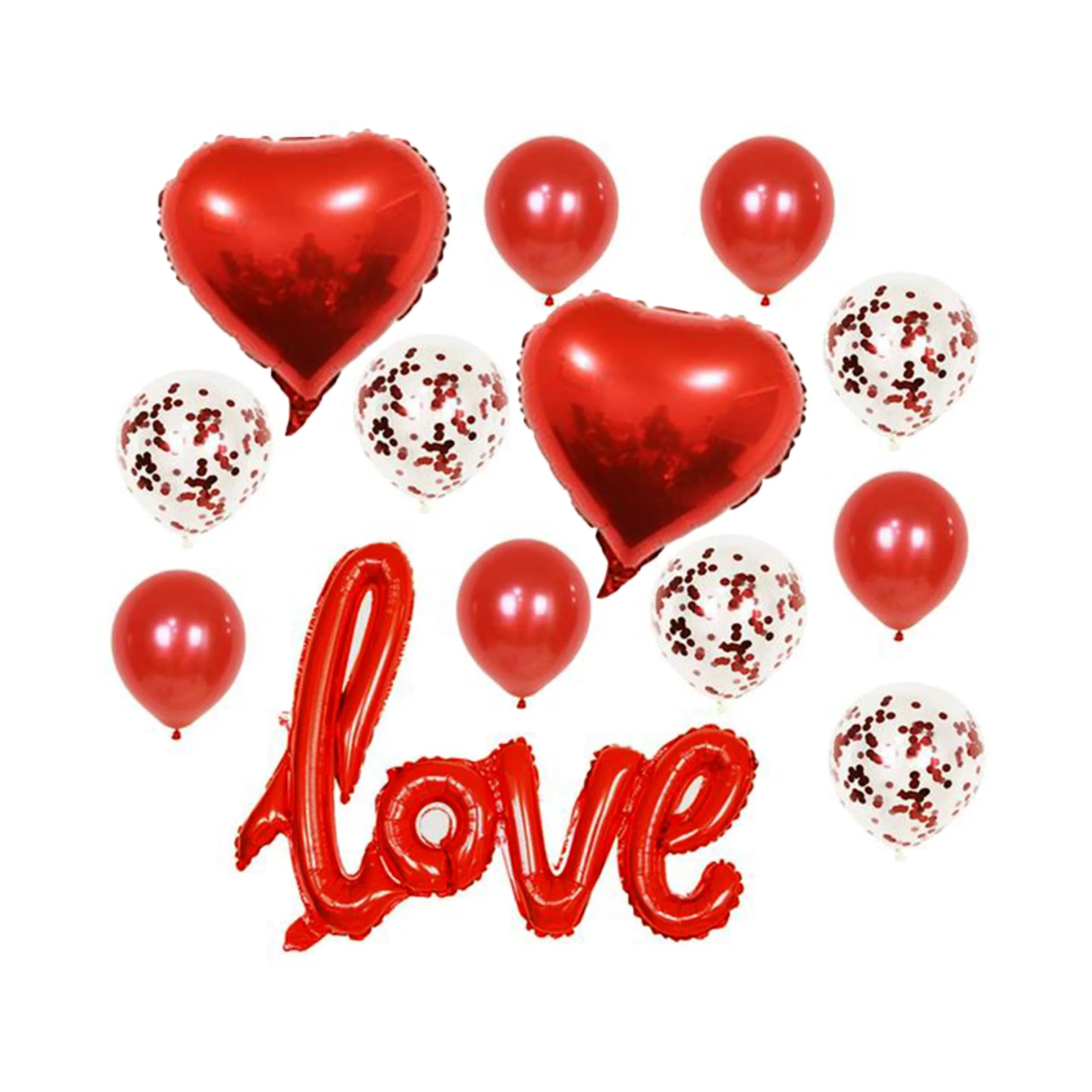 Valentines Big Love Balloons Set