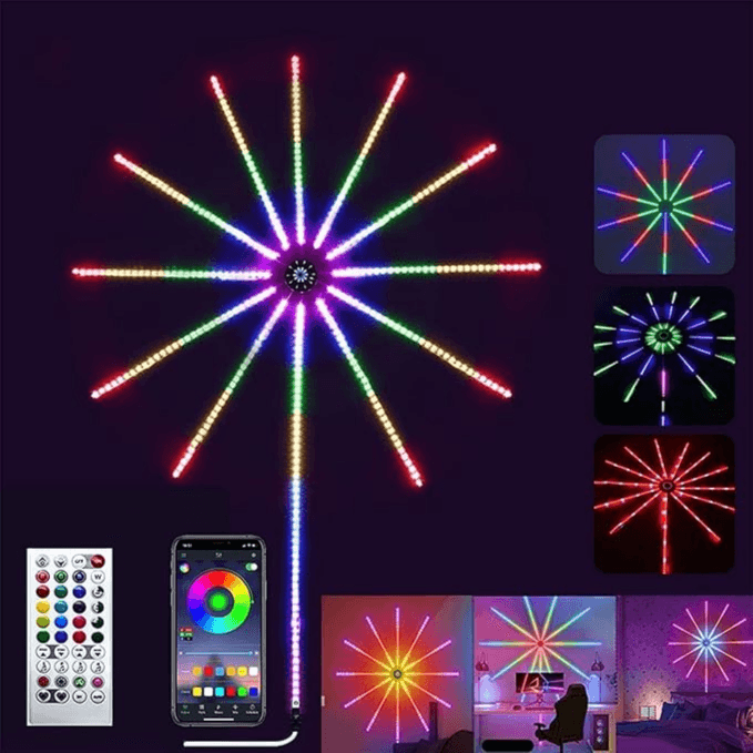 APP SMART CONTROL IC LED RGB FIREWORKS LIGHT