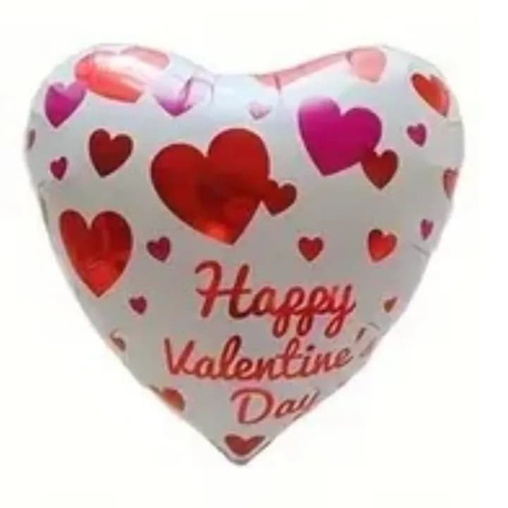 Heart Foil Balloon With Helium 14"