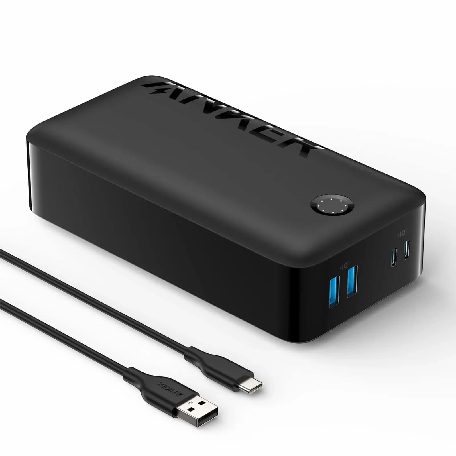 Anker Portable Charger, Power Bank, 40,000mAh 30W Battery Pack with USB-C High-Speed Charging, for MacBook, iPhone iPhone 15/15 Plus/15 Pro/15 Pro Max, iPhone14/13/12 Series, Samsung Galaxy, iPad Visit the Anker Store