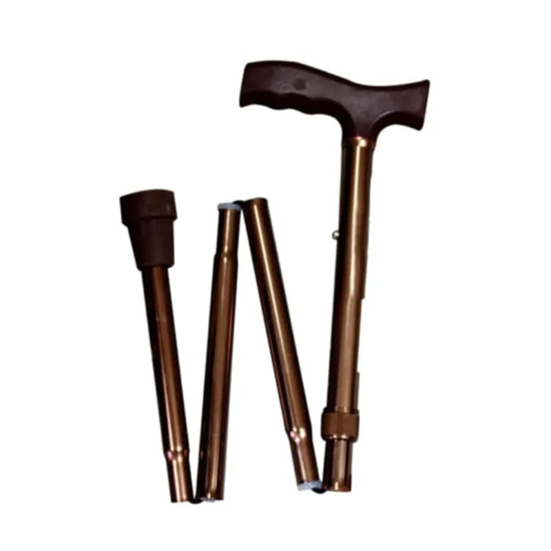 Caremax Walking Stick Foldable-brown-ca835l1