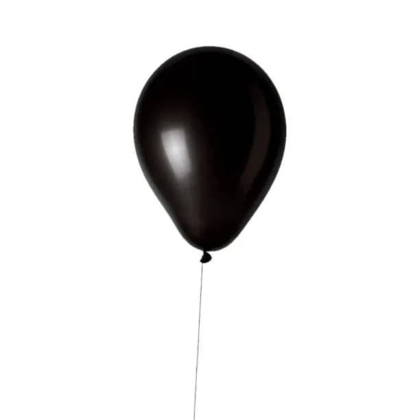 Black helium balloon
