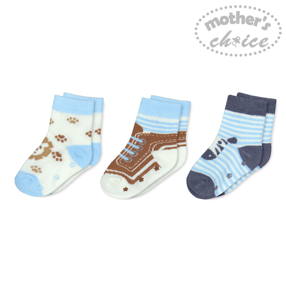 Mothers Choise Baby 3 Prs Pack Socks. - 2 (Buy 1 Get 1 Free)