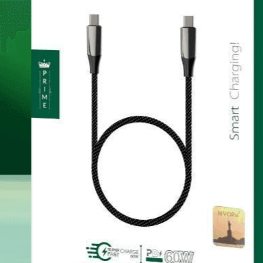 NYORK PRIME PD UC-841 TYPE-C TO TYPE-C 60W 1 METER CABLE