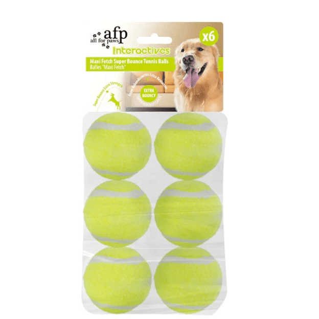 Afp Interactives - Maxi Fetch Super Bounce Tennis Ball (6 Pack)