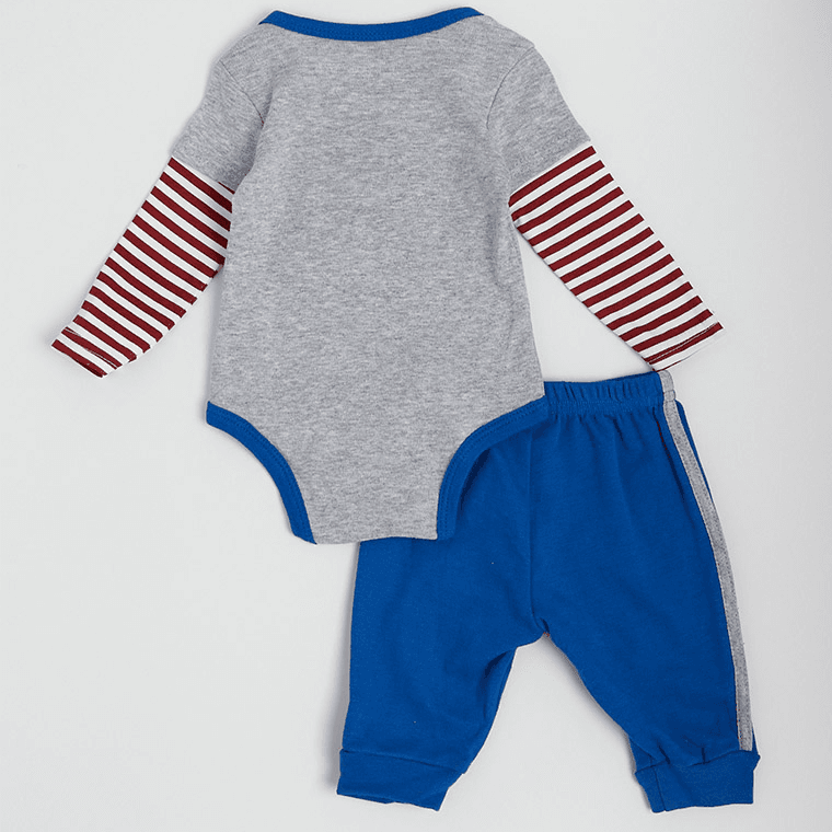 Mothers Choice Baby 3Pcs Set Of Bodysuit Legging And Shoes Set 0-3M (Buy 1 Get 1 Free)