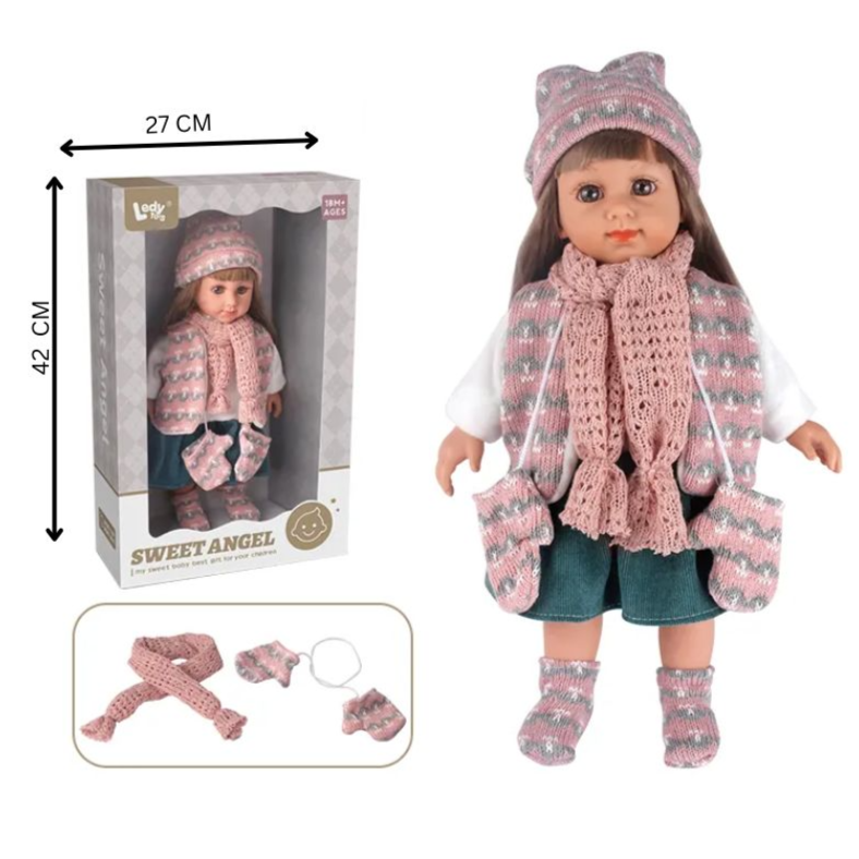 14 Inch Cotton Girl Gloves Doll