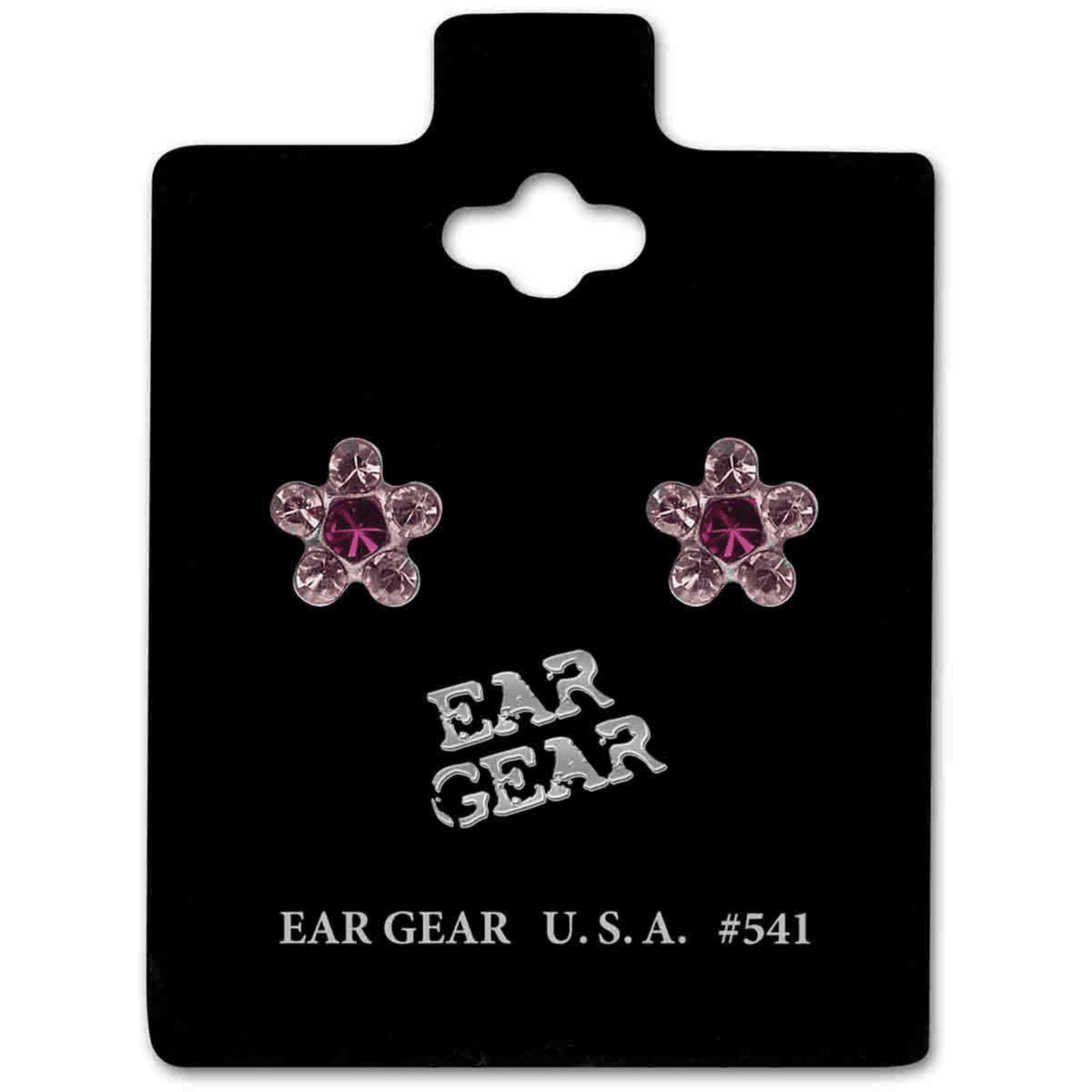 Ear Gear 541 Earrings Daisy Rose Fuchsia Stainless steel