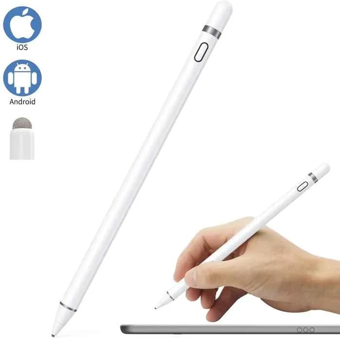 Touch Sensitive Stylus Pen for Mobile and Tablet with Effective Capacity - White .Yesido .ST05