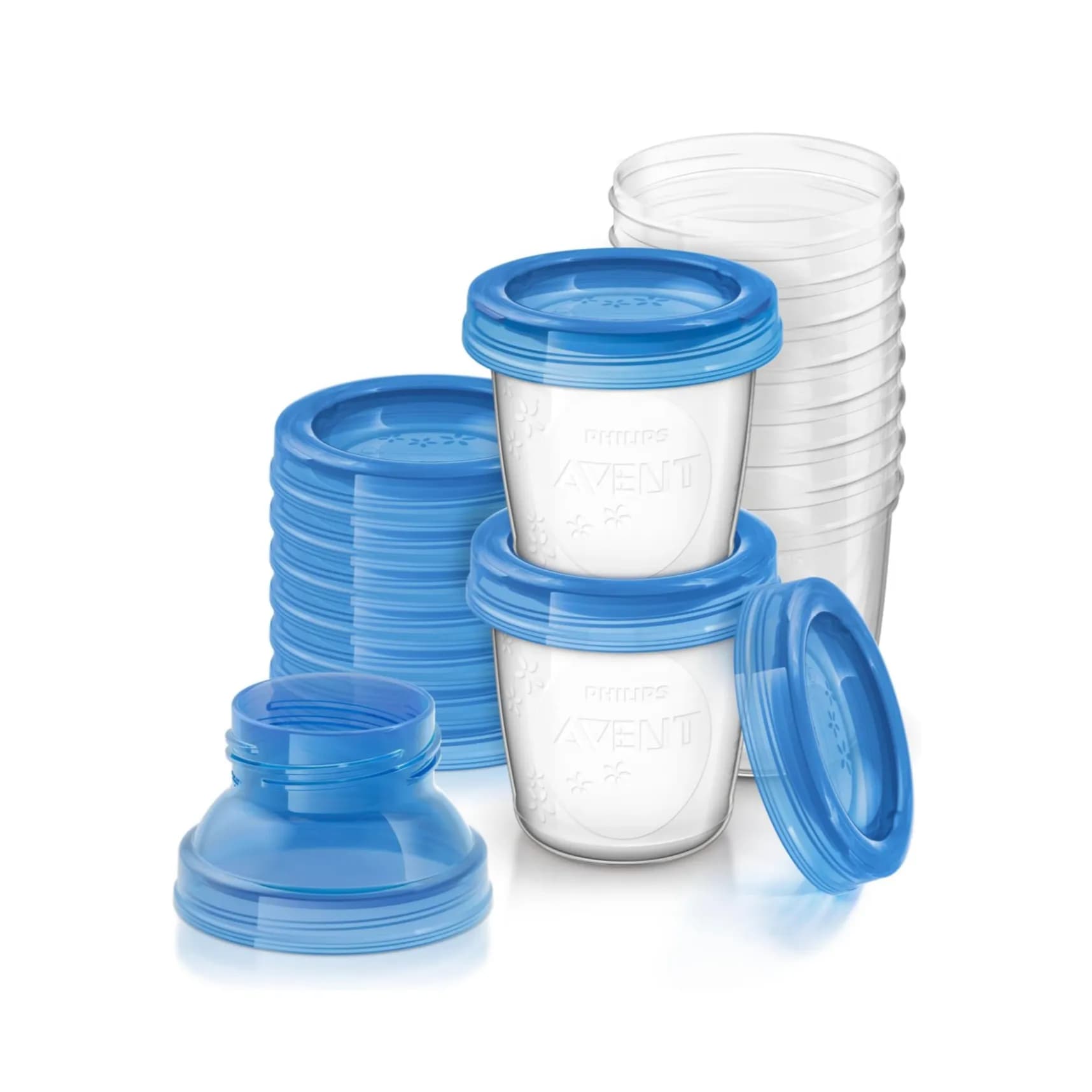 Philips AVENT Breast Milk Storage Cups And Lids, 10 6oz Containers