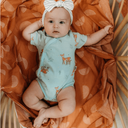 Tickle Tickle Dasher Organic Kimono Style Bodysuit 3-6 Months (Buy 1 Get 1 Free)