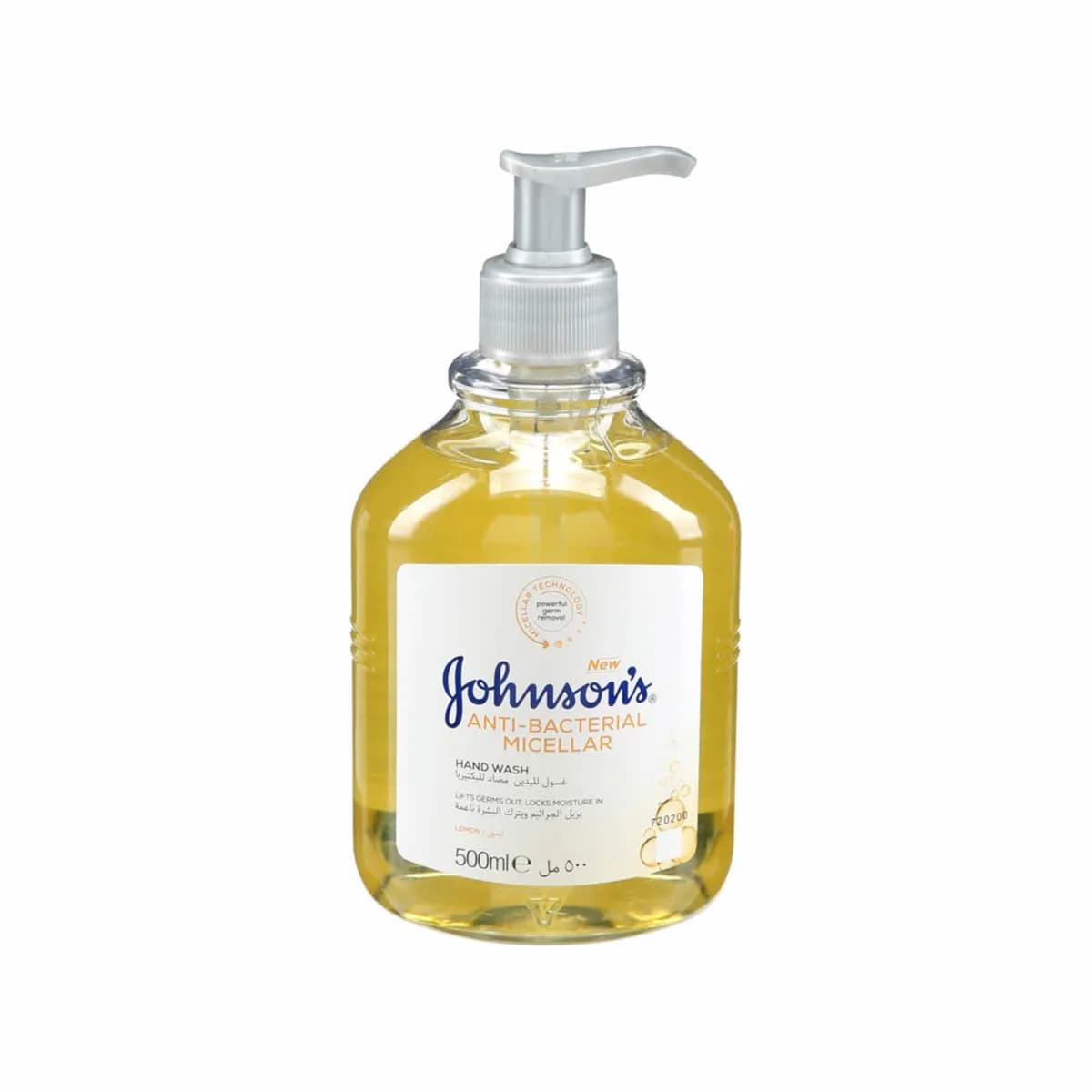 JOHNSON AND JOHNSON HAND WASH ANTIBACTERIAL MICELLAR 500ML