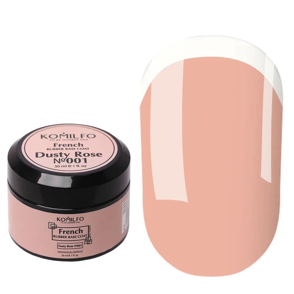 KOMILFO FRENCH RUBBER BASE DUSTY ROSE NO. 001