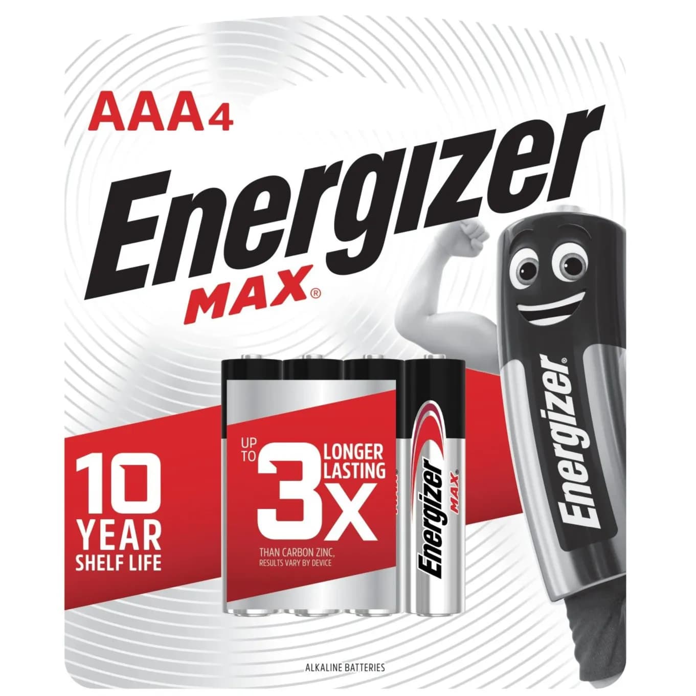 Energizer Max Aaa Alkaline Batteries 4 Per Pack