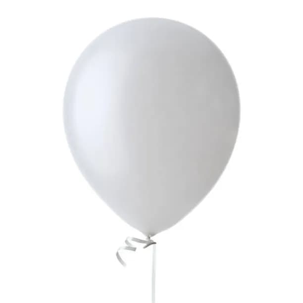 White helium balloon