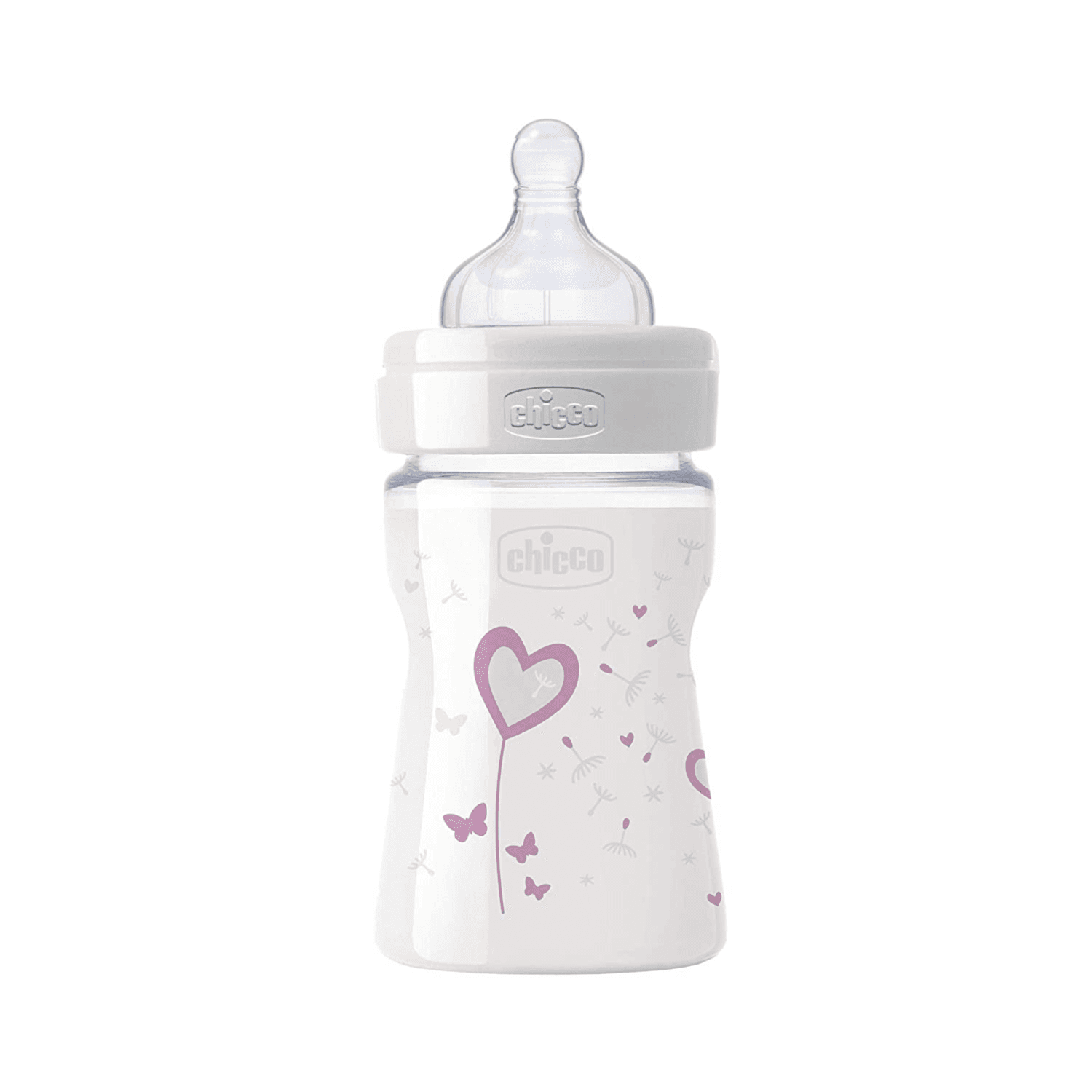 Chicco Bottle Wb Glass Deco Grl 150 Norm Sil