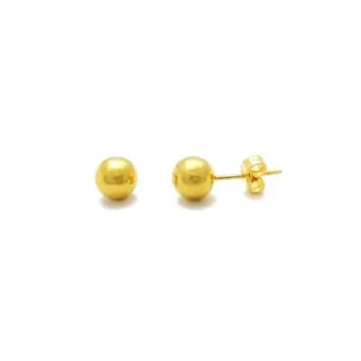 Ear Gear 573 Earrings Ball 34mm 24K Gold plated