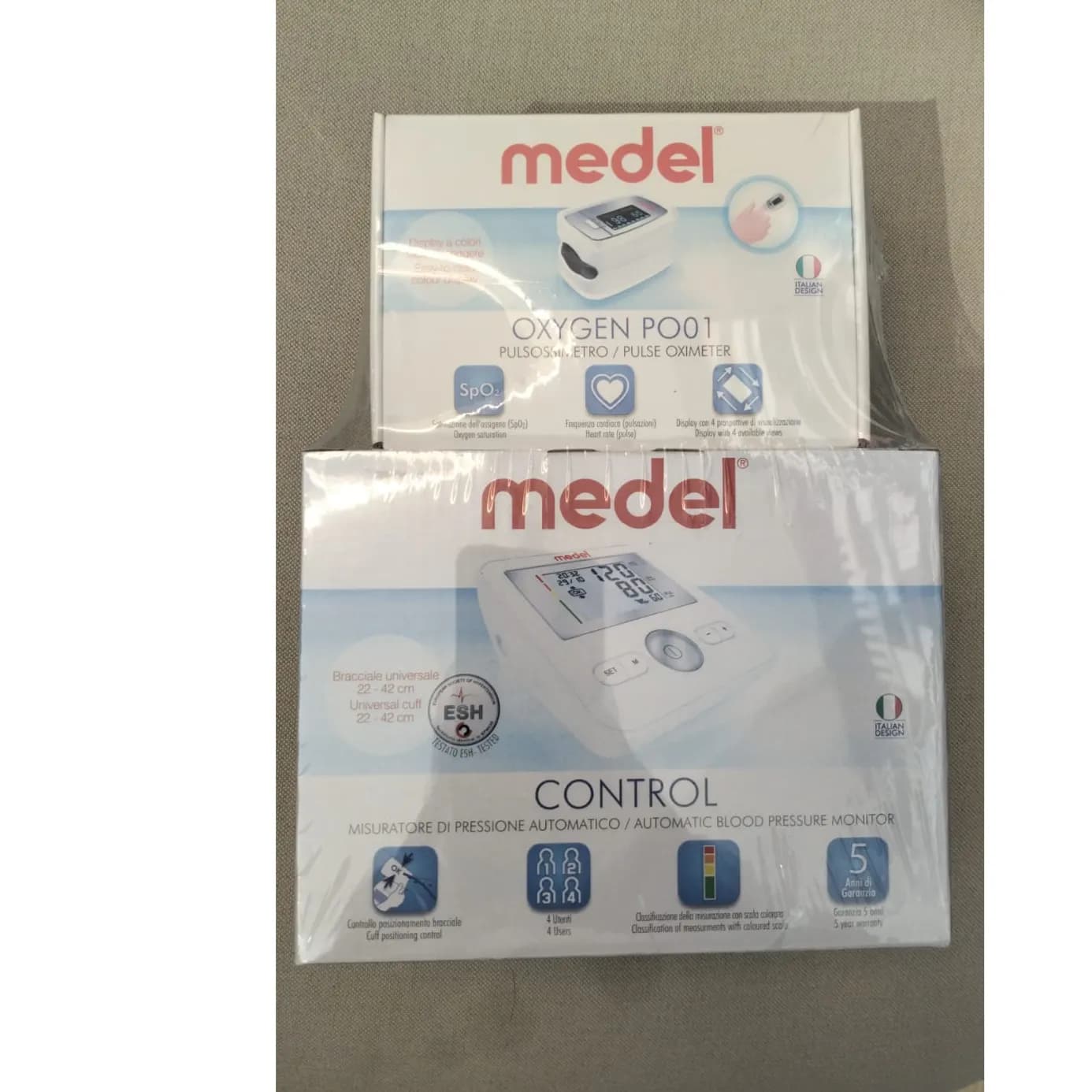 MEDEL CONTROL BP MONITOR + OXYGEN PULSE OXIMETER