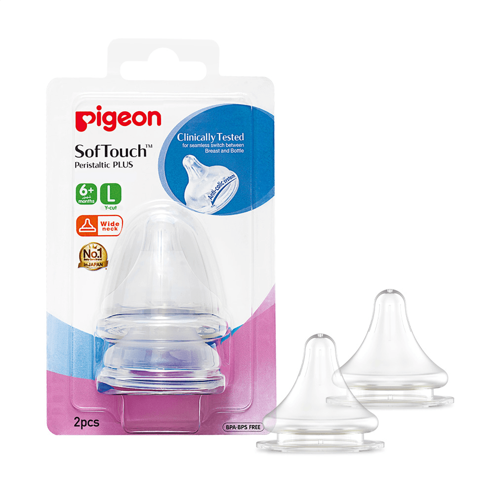 Pigeon Softouch Wn Nipple(L 2pc Blister