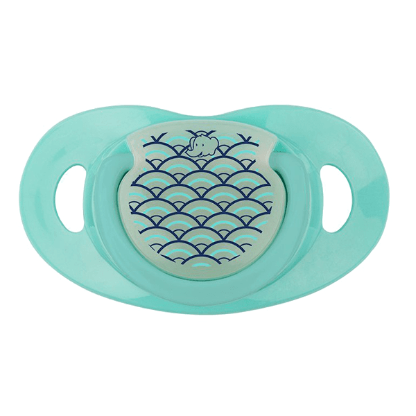 Bebeconfort Natural Physio Dummy Phospho Silicone Navy Wave 18/36 Pack Of 2 (Buy 1 Get 1 Free)