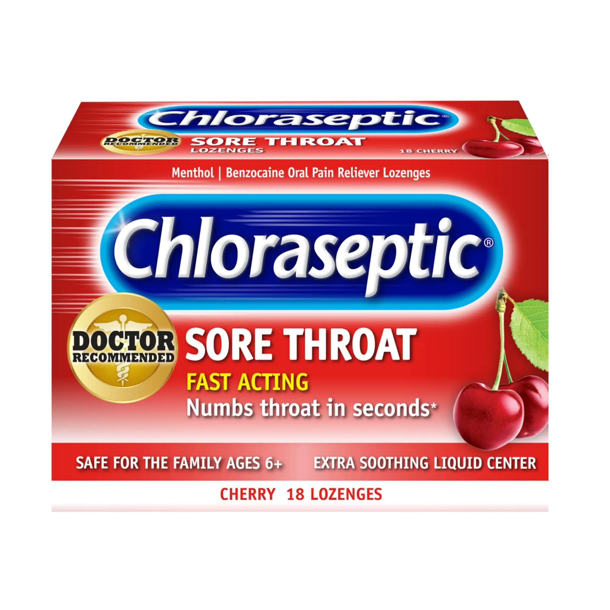 CHLORASEPTIC CHERRYLOZENGES 18 S