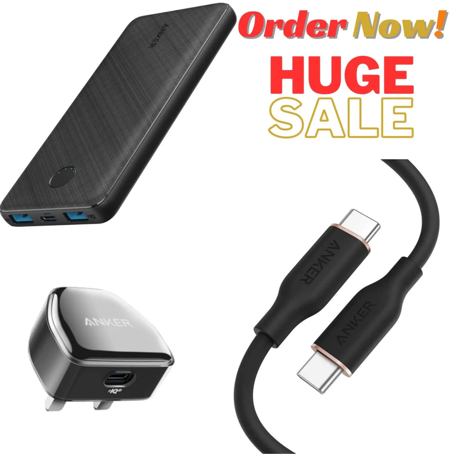 Anker iPhone Charging Solution 3 in 1 kit (For iPhone - iPad - iPod )