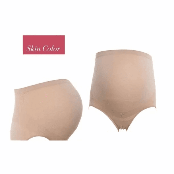 Sunveno High Waist Pregnancy Support Cotton Panties - Skin Xxl