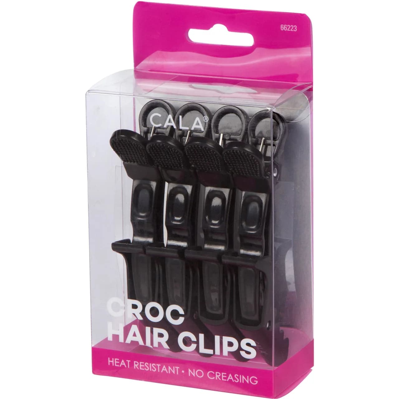 Cala Croc Hair Clips  Black Code:66223   4 Piece