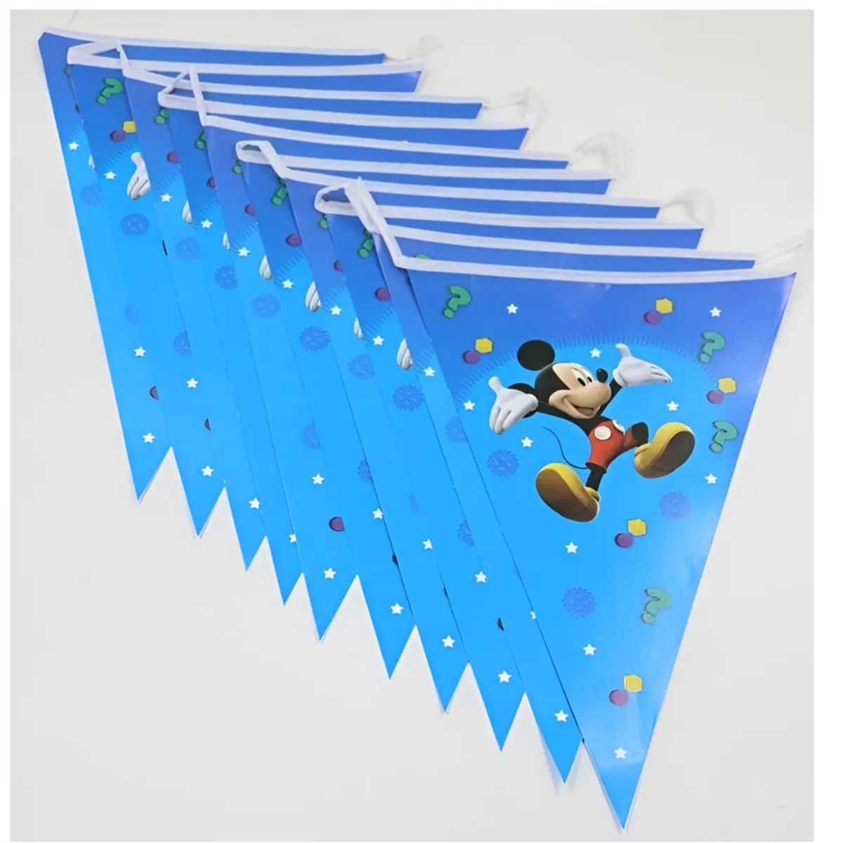 Mickey Mouse Themed Kids Party Decoration Triangle Flag Banner (PIRS100)