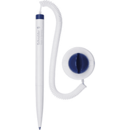 Ballpoint Pen Klick-Fix-Pen Blister white (with tele-chain) Schneider