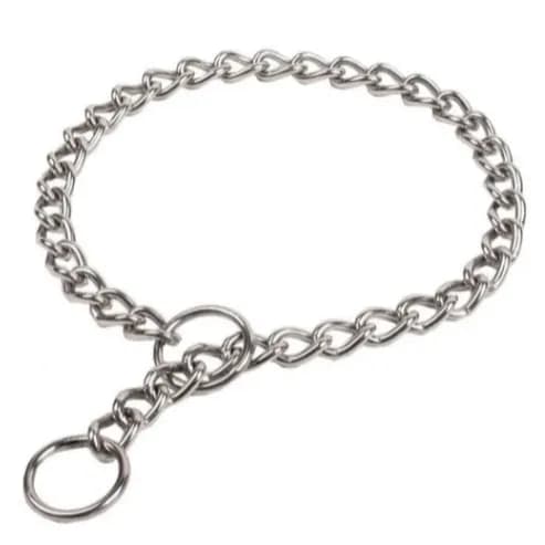 Training Chain Collar Silver S