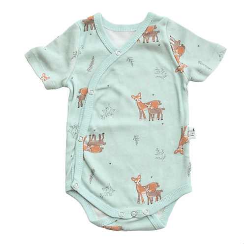 Tickle Tickle Dasher Organic Kimono Style Bodysuit 3-6 Months (Buy 1 Get 1 Free)