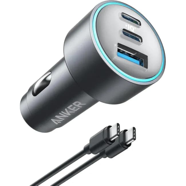 anker car charger 3series port c to c cable 1mtr 67w