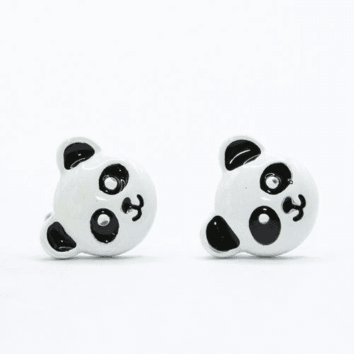 Earring ear sense K19 Nickel free for sensitive ears panda 1pair