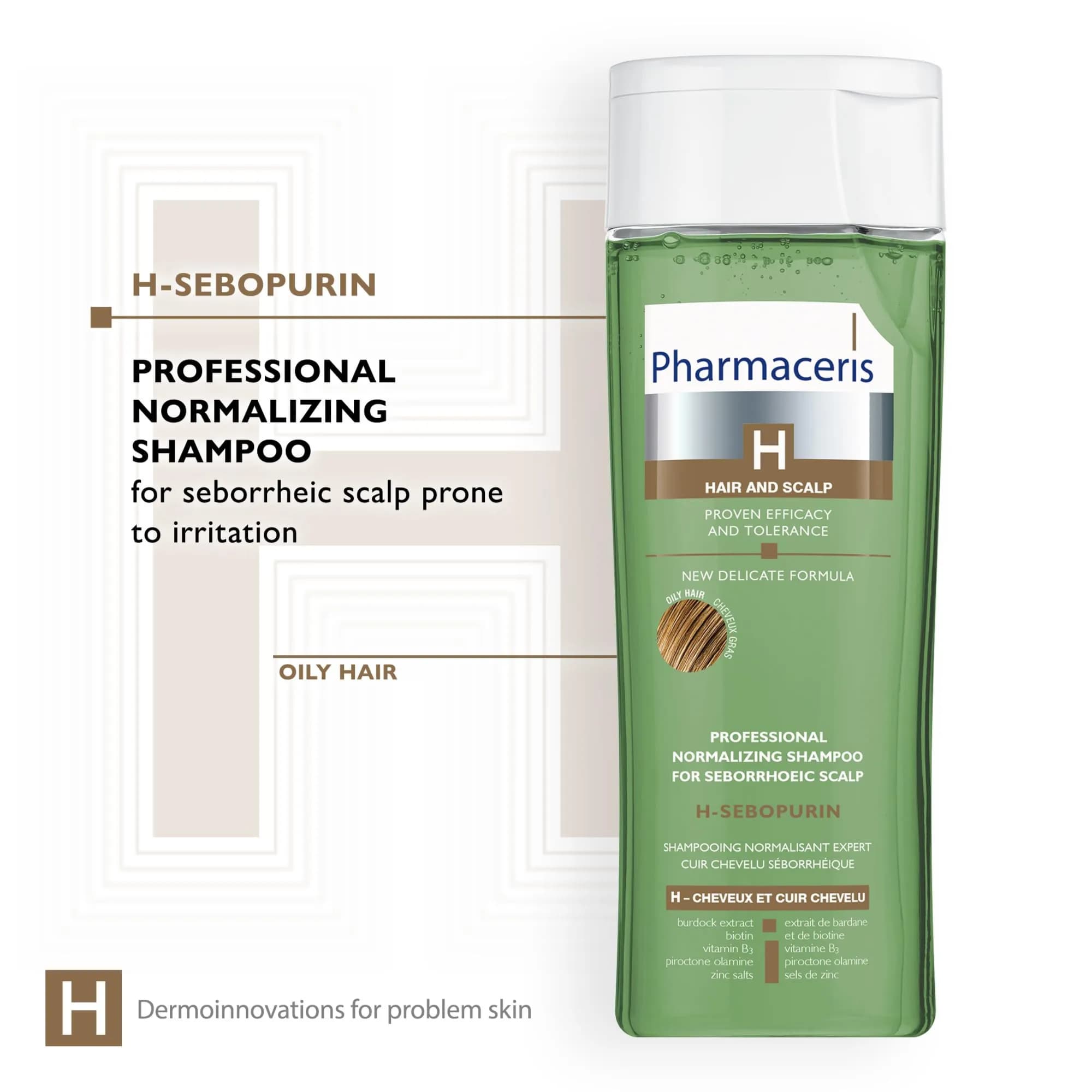 Pharmaceris Hair And Scalp H-sebopurin Normalizing Shampoo For Sebobrhoeic Scalp 250ml