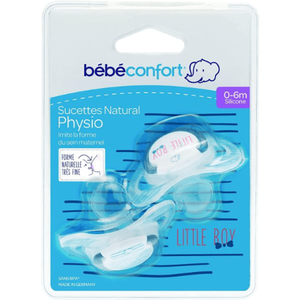 Bebeconfort Natural Physio Dummy Silic Rebel Rules Little Boy 0-6 X2C (Buy 1 Get 1 Free)