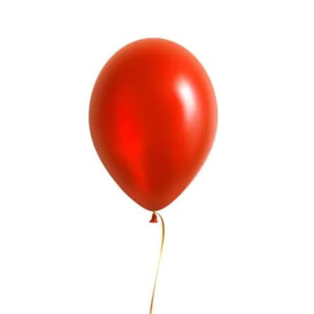 Red helium balloon