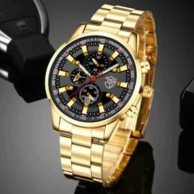 Men's Creative Custom Mechanical Version Quartz Watch Gold
